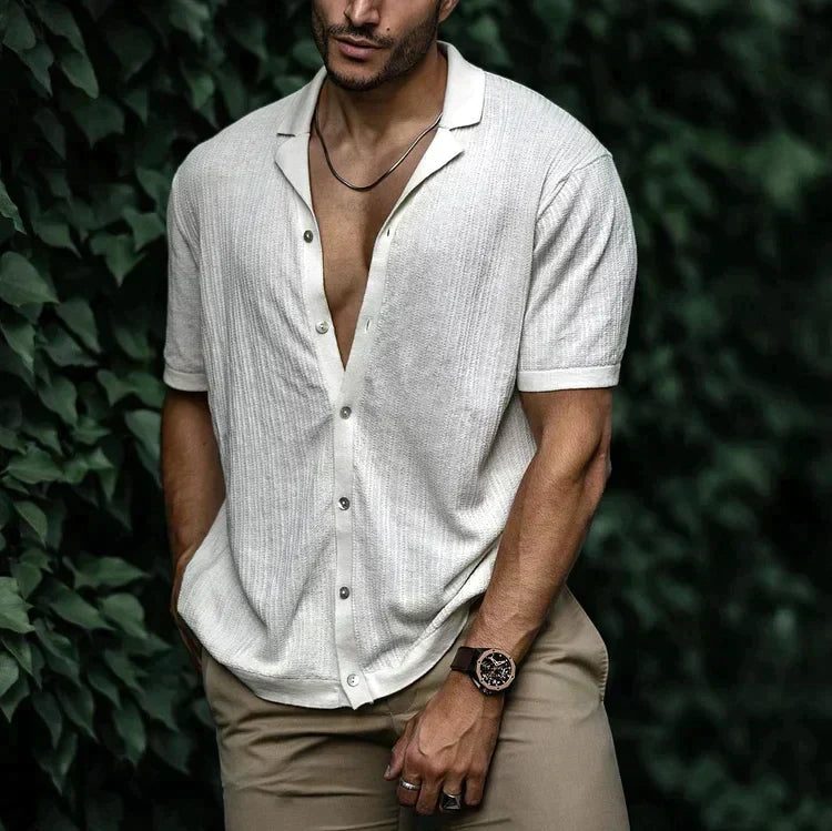 Kieran | Men Casual Short Sleeve Button Shirt