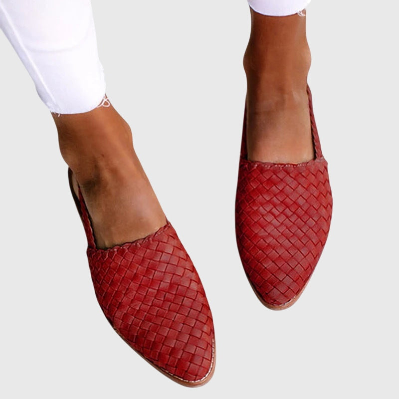 Grace | Dames geweven instap platte schoenen