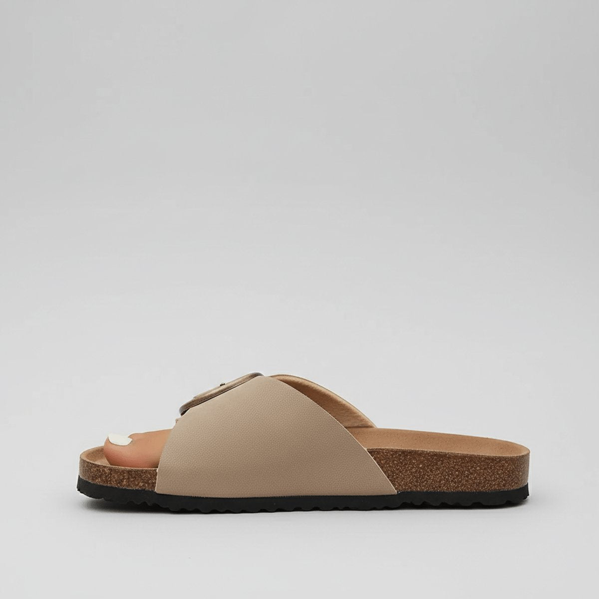 Nora | Dames Comfortable Sandals Brede Band Verstelbare Gesp Instappers