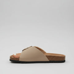 Nora | Dames Comfortable Sandals Brede Band Verstelbare Gesp Instappers