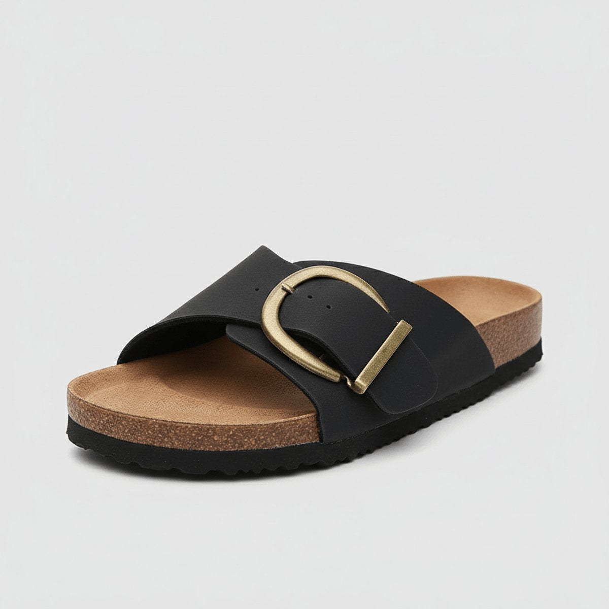 Nora | Dames Comfortable Sandals Brede Band Verstelbare Gesp Instappers