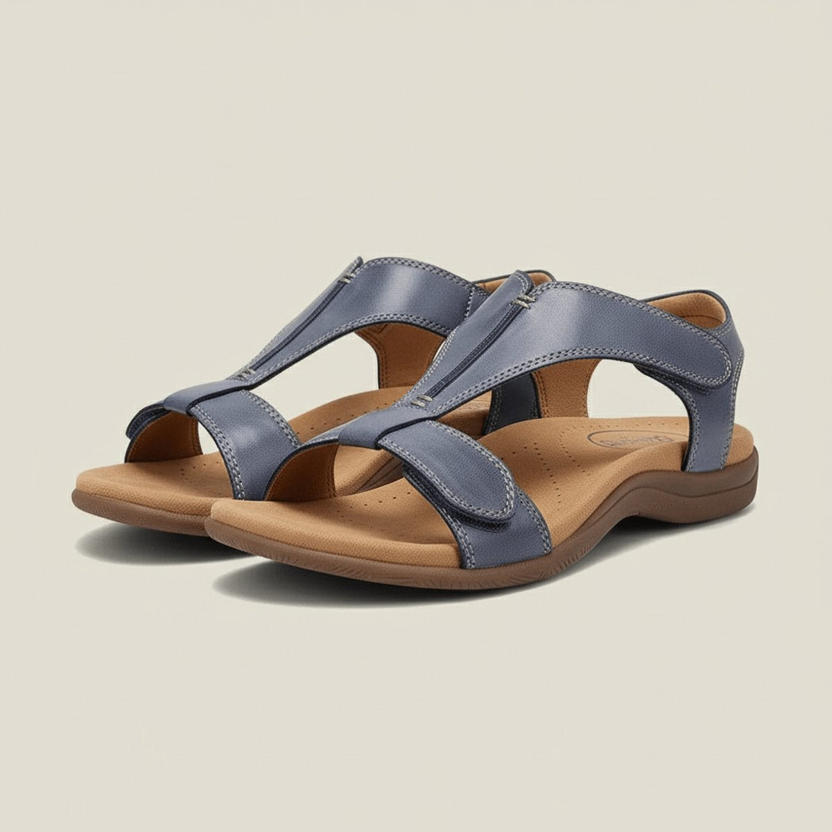 Tessa | Dames Comfortable Sandals T-Strap Klittenband Open Teen