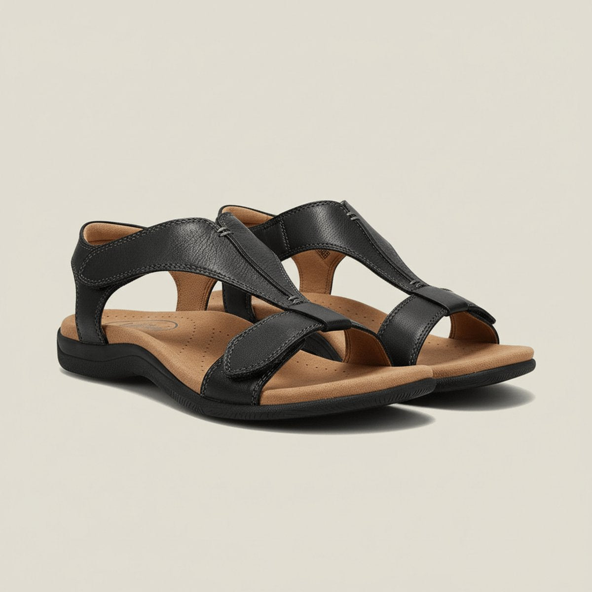 Tessa | Dames Comfortable Sandals T-Strap Klittenband Open Teen