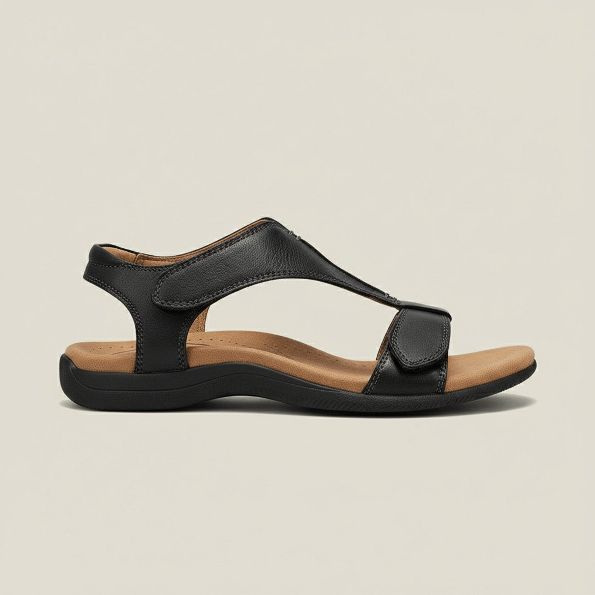 Tessa | Dames Comfortable Sandals T-Strap Klittenband Open Teen