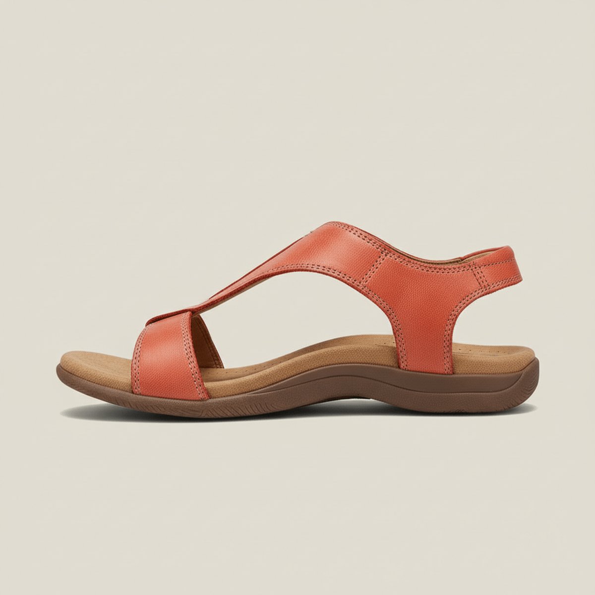 Tessa | Dames Comfortable Sandals T-Strap Klittenband Open Teen