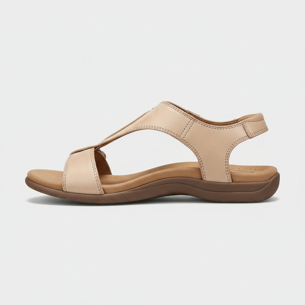 Tessa | Dames Comfortable Sandals T-Strap Klittenband Open Teen