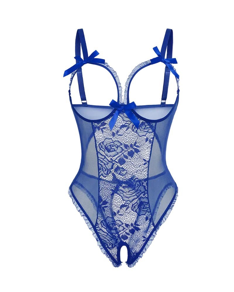 Lotte | Dames Doorzichtige Mesh Mouwloze Bodysuit
