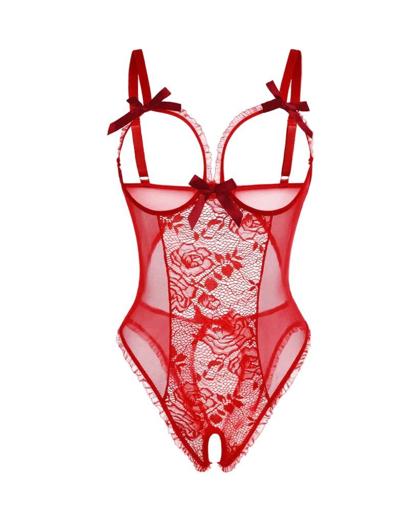 Lotte | Dames Doorzichtige Mesh Mouwloze Bodysuit