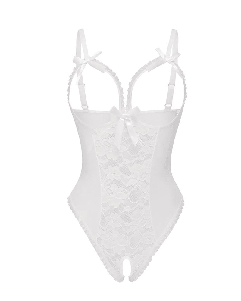 Lotte | Dames Doorzichtige Mesh Mouwloze Bodysuit