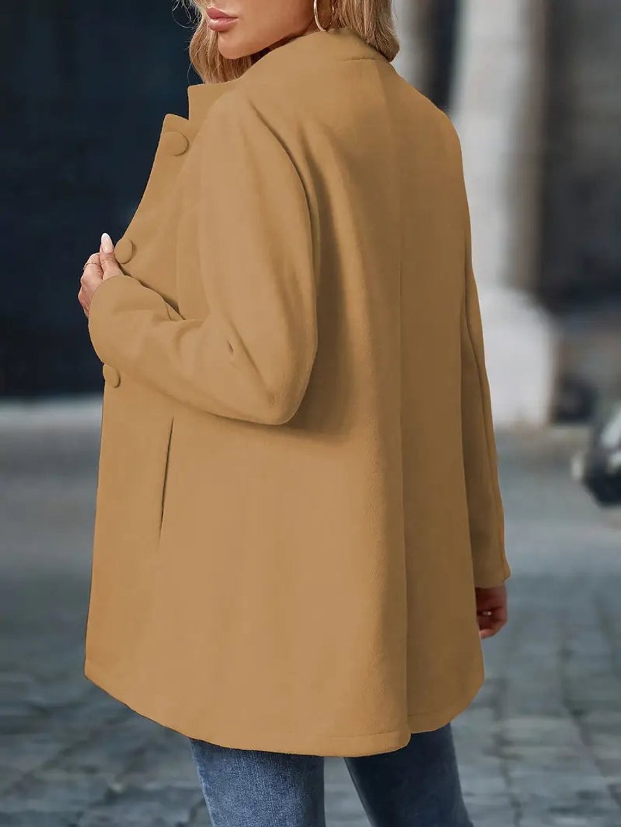 Lisa | Dames Elegante Staanboord Blazerjas Figurvormende Women Coat