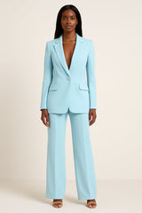 Yara | Dames Enkelknoops Wijdvallende Blazer Broekpak Set