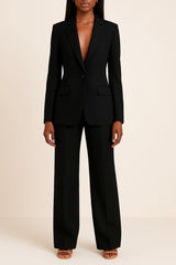 Yara | Dames Enkelknoops Wijdvallende Blazer Broekpak Set