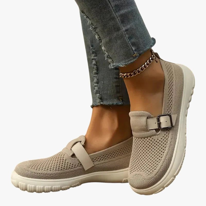 Olivia | Dames Ergonomische Instapschoenen met Gespsluiting en Zoolondersteuning