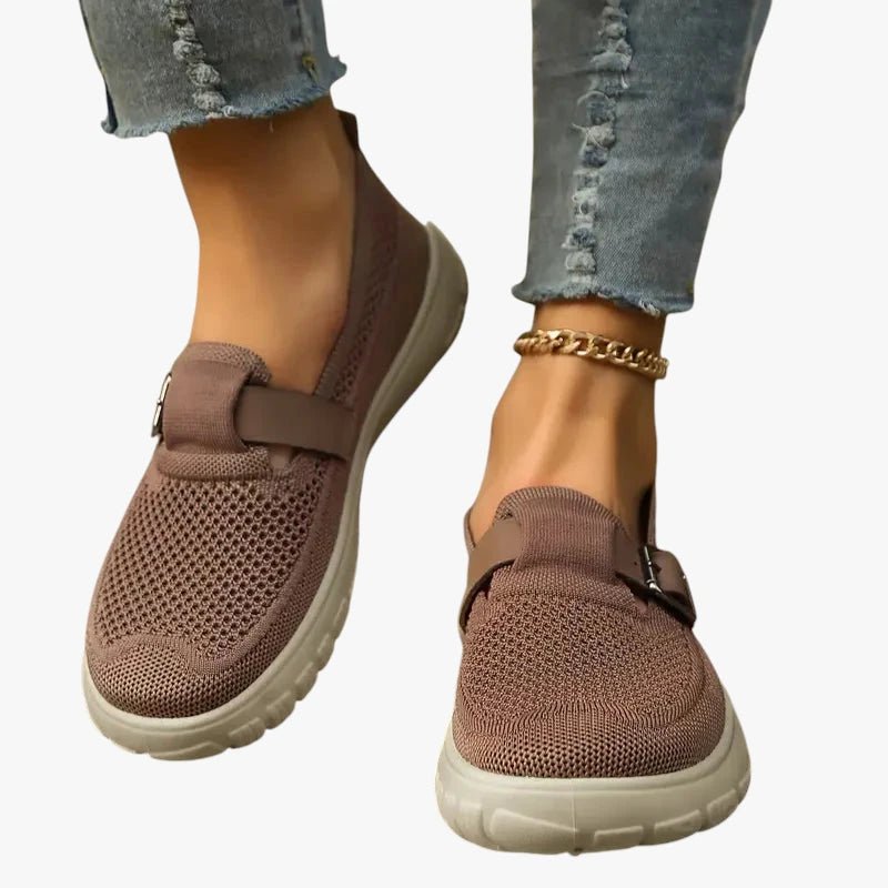 Olivia | Dames Ergonomische Instapschoenen met Gespsluiting en Zoolondersteuning