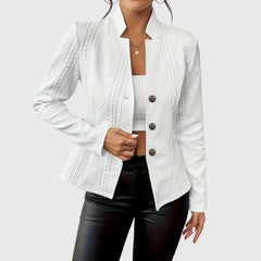 Lisa | Dames Getailleerde Gestructureerde Knoop Blazer