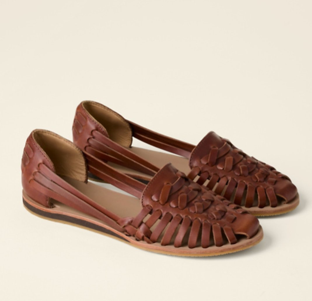 Sophie | Dames Gevlochten Instap Platte Sandalen Gesloten Teen
