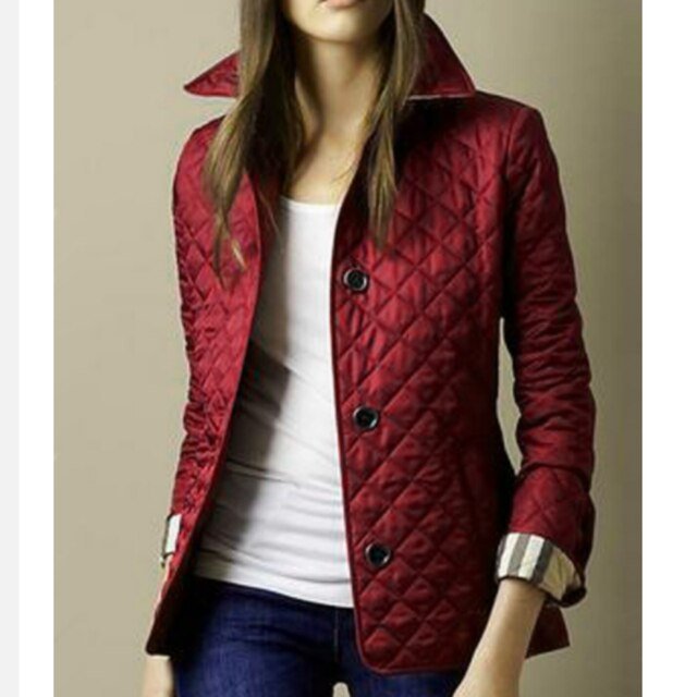Sophie | Dames Gewatteerde Blazer-Jasje Ruitpatroon Knoopsluiting
