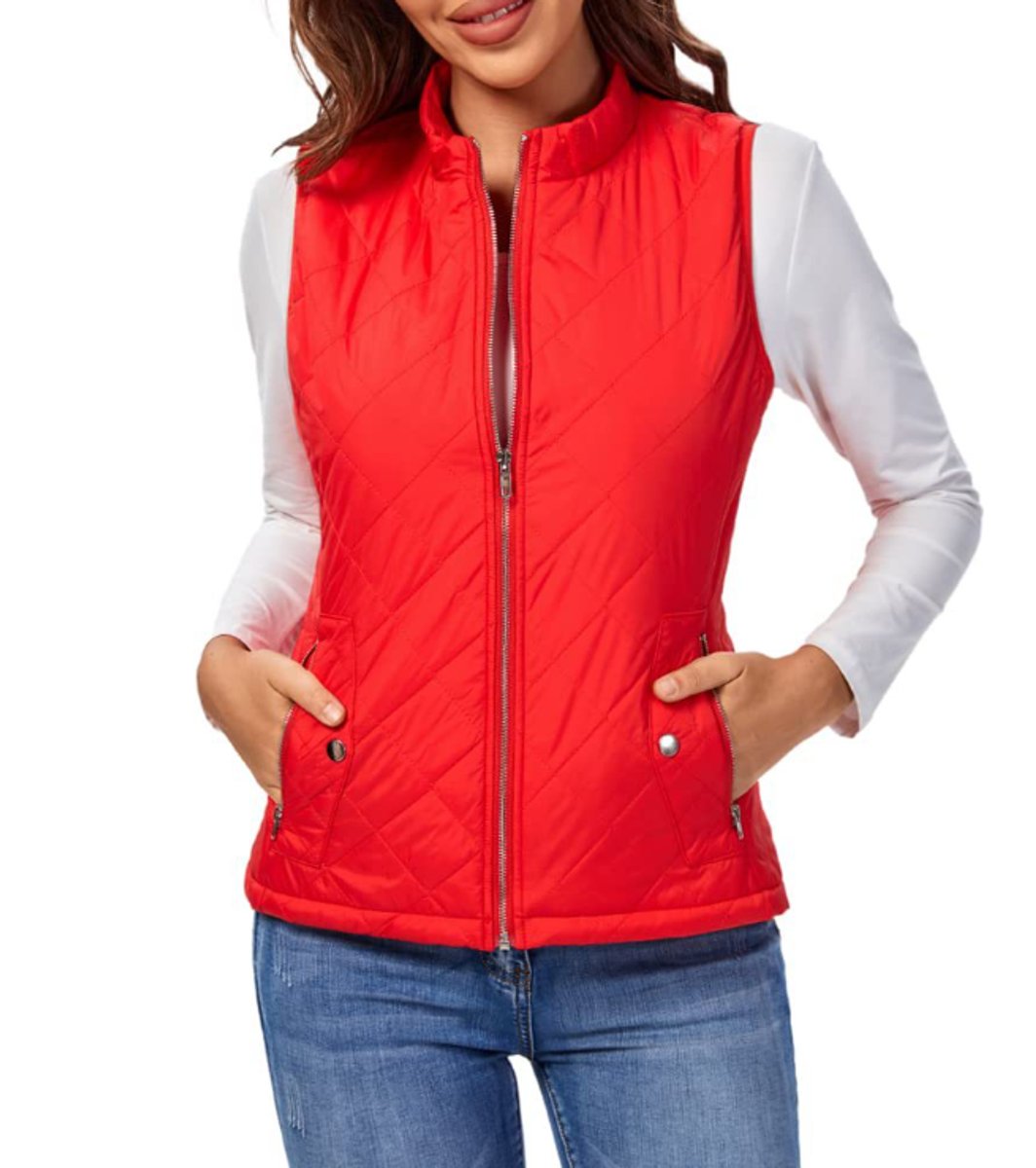 Anna | Dames Gewatteerde Puffer Vest Mouwloze Ritssluiting Lichtgewicht