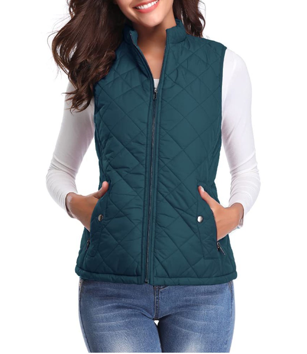 Anna | Dames Gewatteerde Puffer Vest Mouwloze Ritssluiting Lichtgewicht