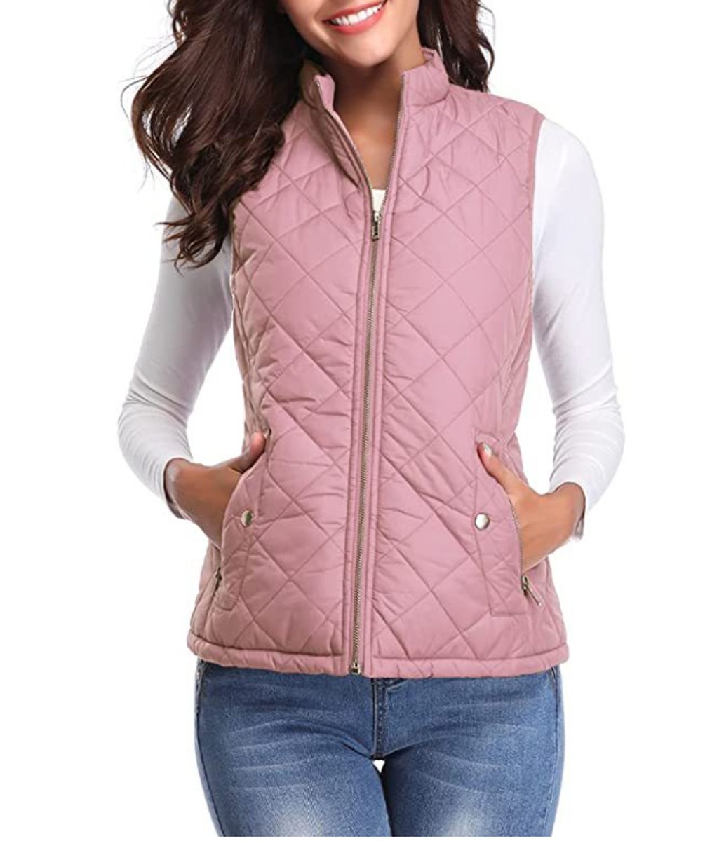 Anna | Dames Gewatteerde Puffer Vest Mouwloze Ritssluiting Lichtgewicht