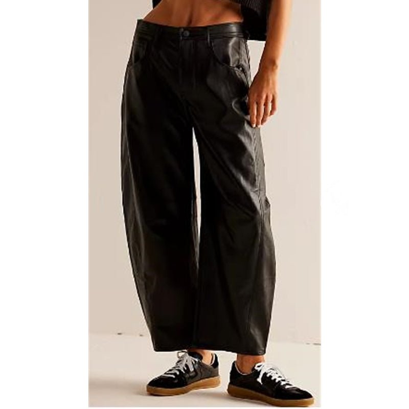 Sara | Dames Hoge Taille Wide-Leg Barrel Jeans Relaxed Fit
