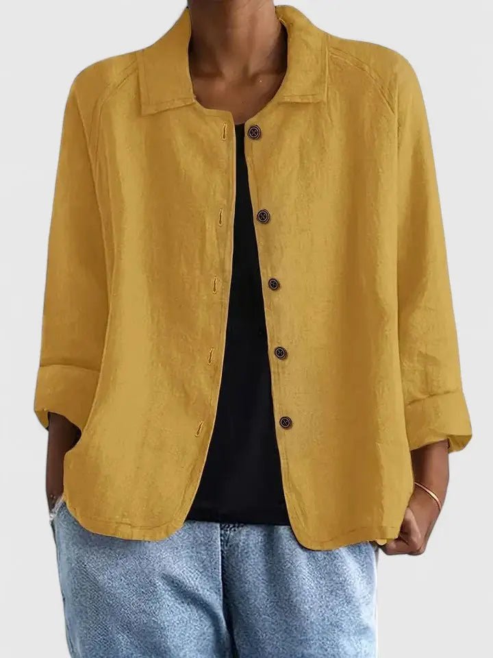 Julia | Dames Katoenen Lichtgewicht Knoop Blazer
