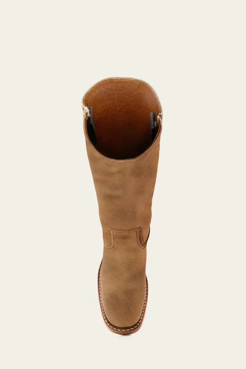 Nina | Dames Kniehoge Leren Slim-Fit Laarzen Gestructureerde Zool