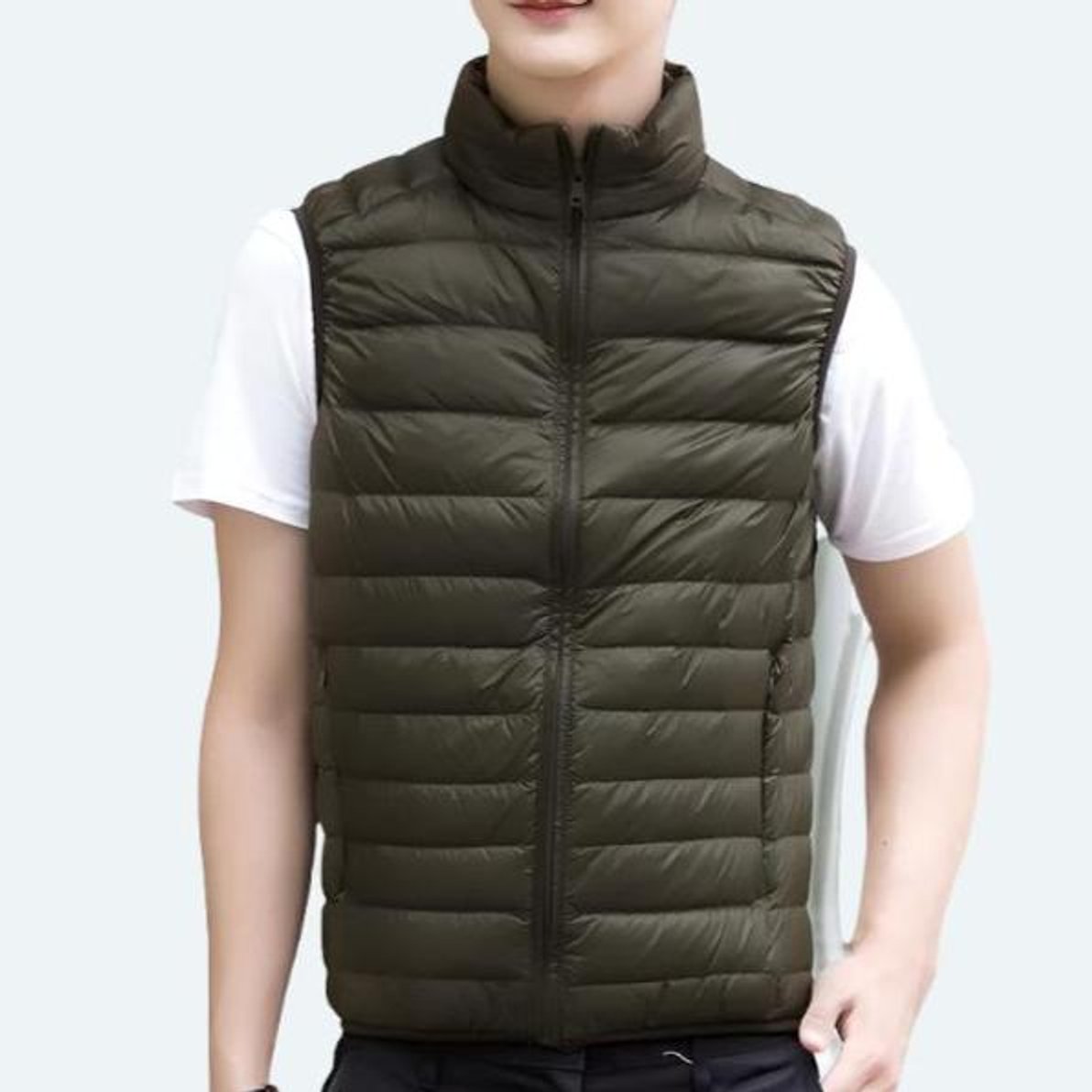 Elin | Heren Lichtgewicht Gewatteerd Mouwloze Puffer Vest Ritssluitng