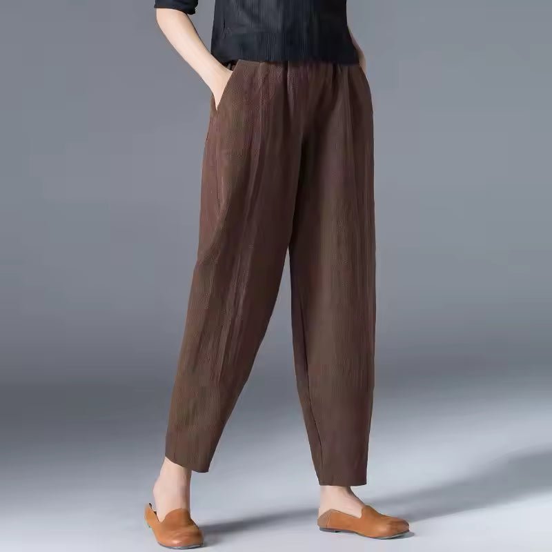 Tessa | Dames Lichtgewicht Zomer Broek met Elastische Taille