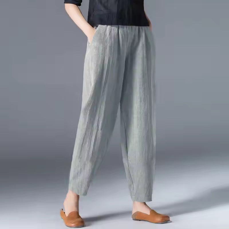 Tessa | Dames Lichtgewicht Zomer Broek met Elastische Taille