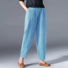 Tessa | Dames Lichtgewicht Zomer Broek met Elastische Taille
