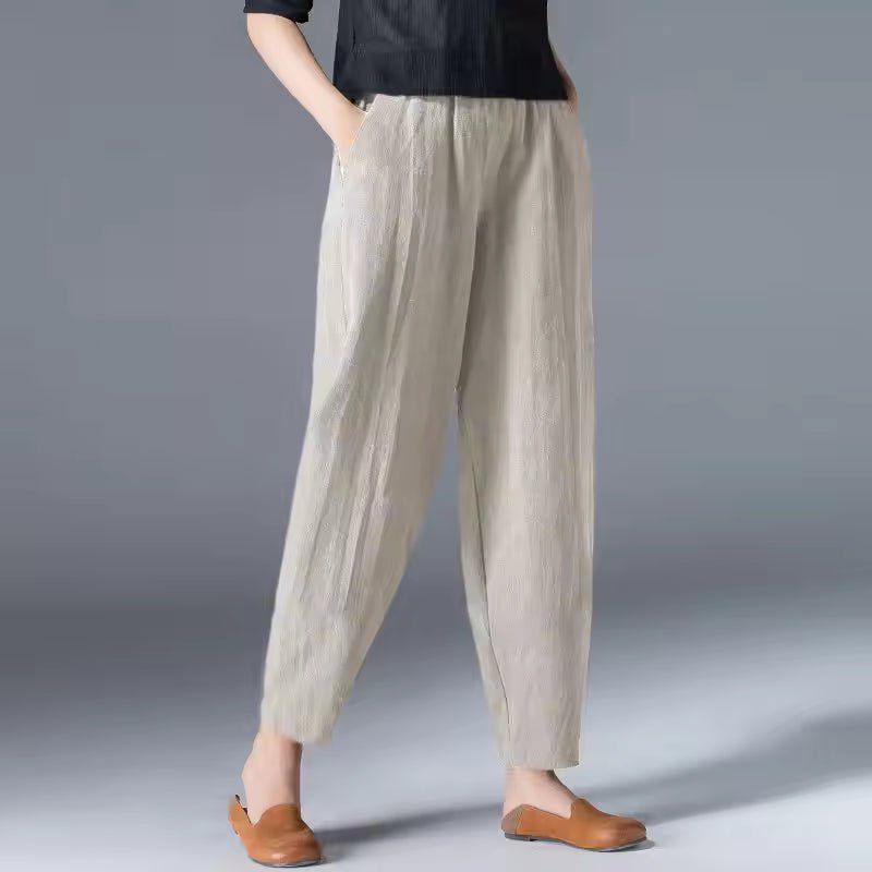 Tessa | Dames Lichtgewicht Zomer Broek met Elastische Taille