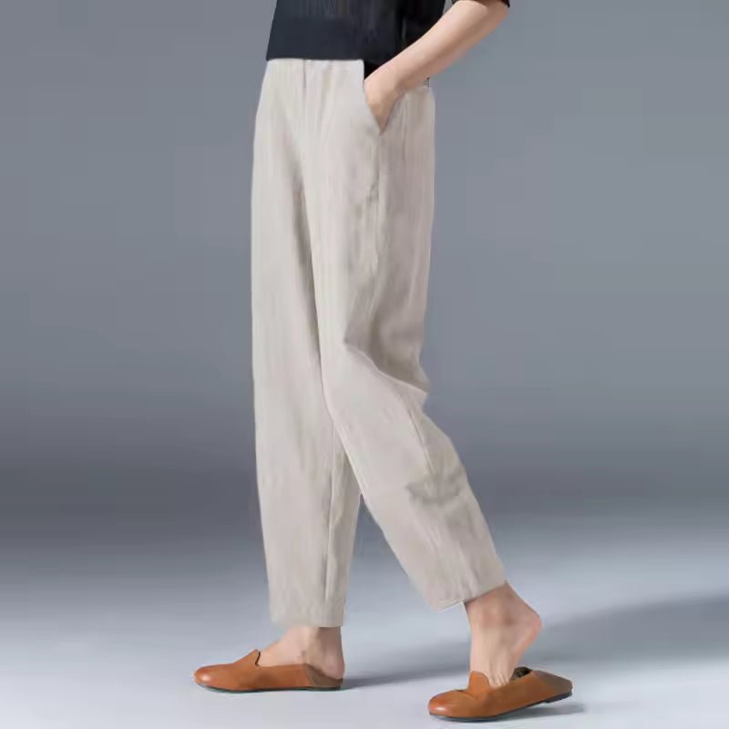 Tessa | Dames Lichtgewicht Zomer Broek met Elastische Taille