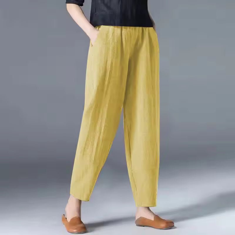 Tessa | Dames Lichtgewicht Zomer Broek met Elastische Taille