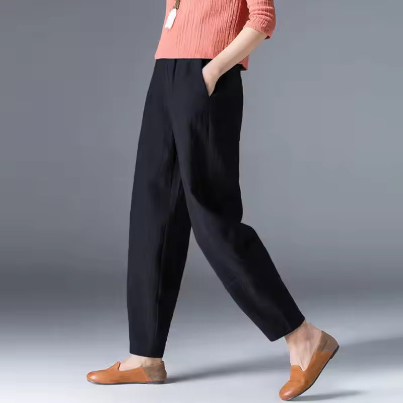Tessa | Dames Lichtgewicht Zomer Broek met Elastische Taille