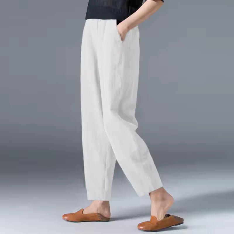 Tessa | Dames Lichtgewicht Zomer Broek met Elastische Taille