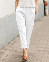 Sophie | Dames Linnen Relaxed-Fit Harem Broek