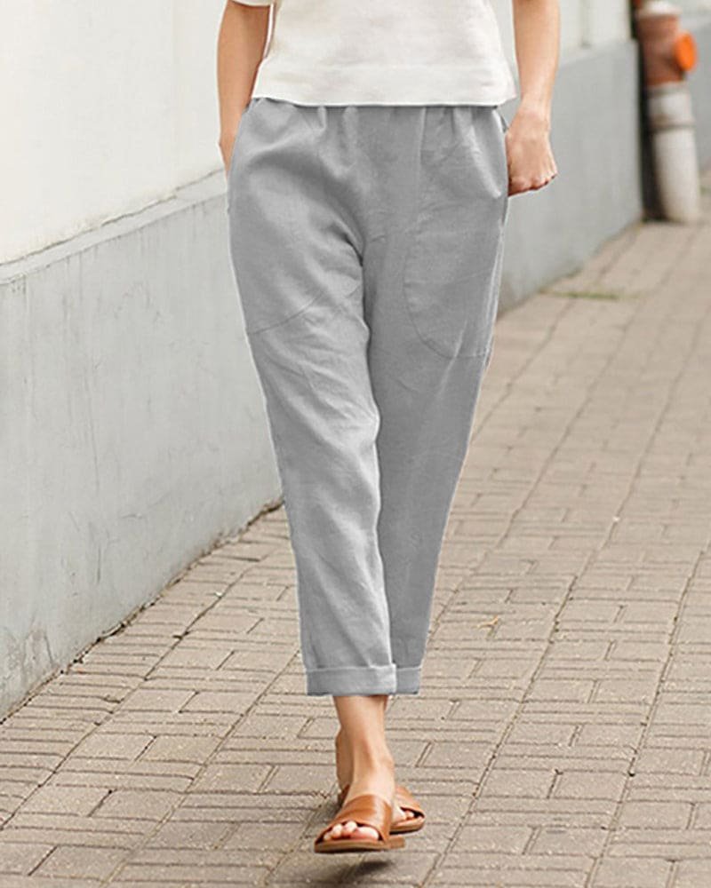 Sophie | Dames Linnen Relaxed-Fit Harem Broek