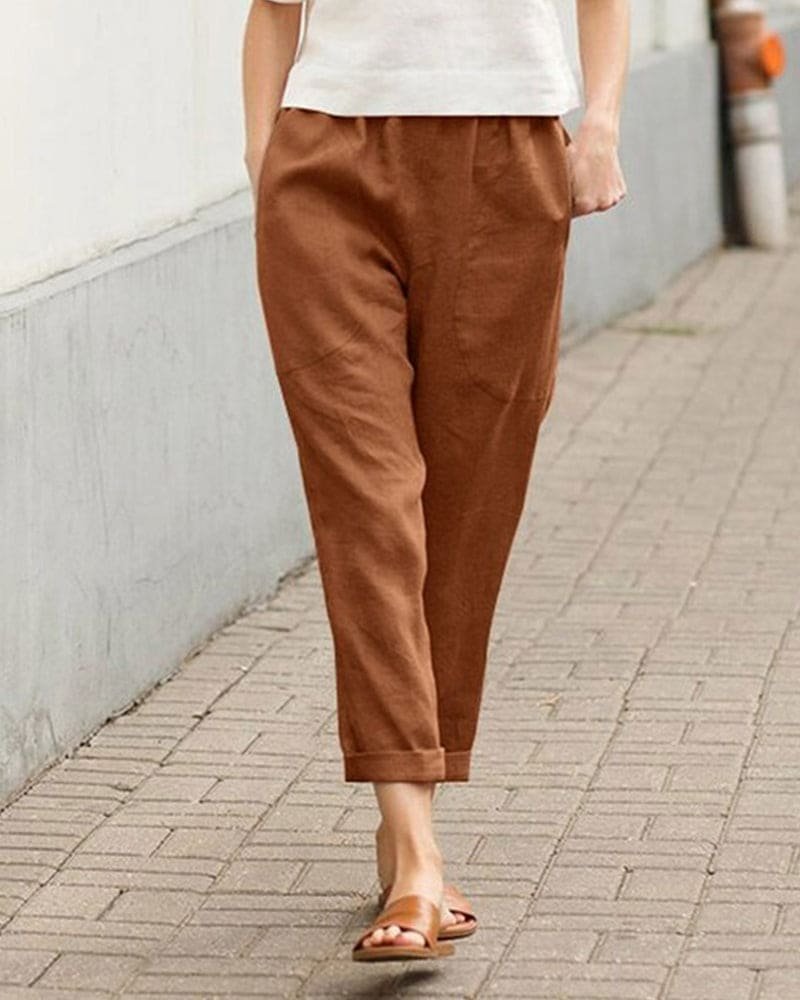 Sophie | Dames Linnen Relaxed-Fit Harem Broek