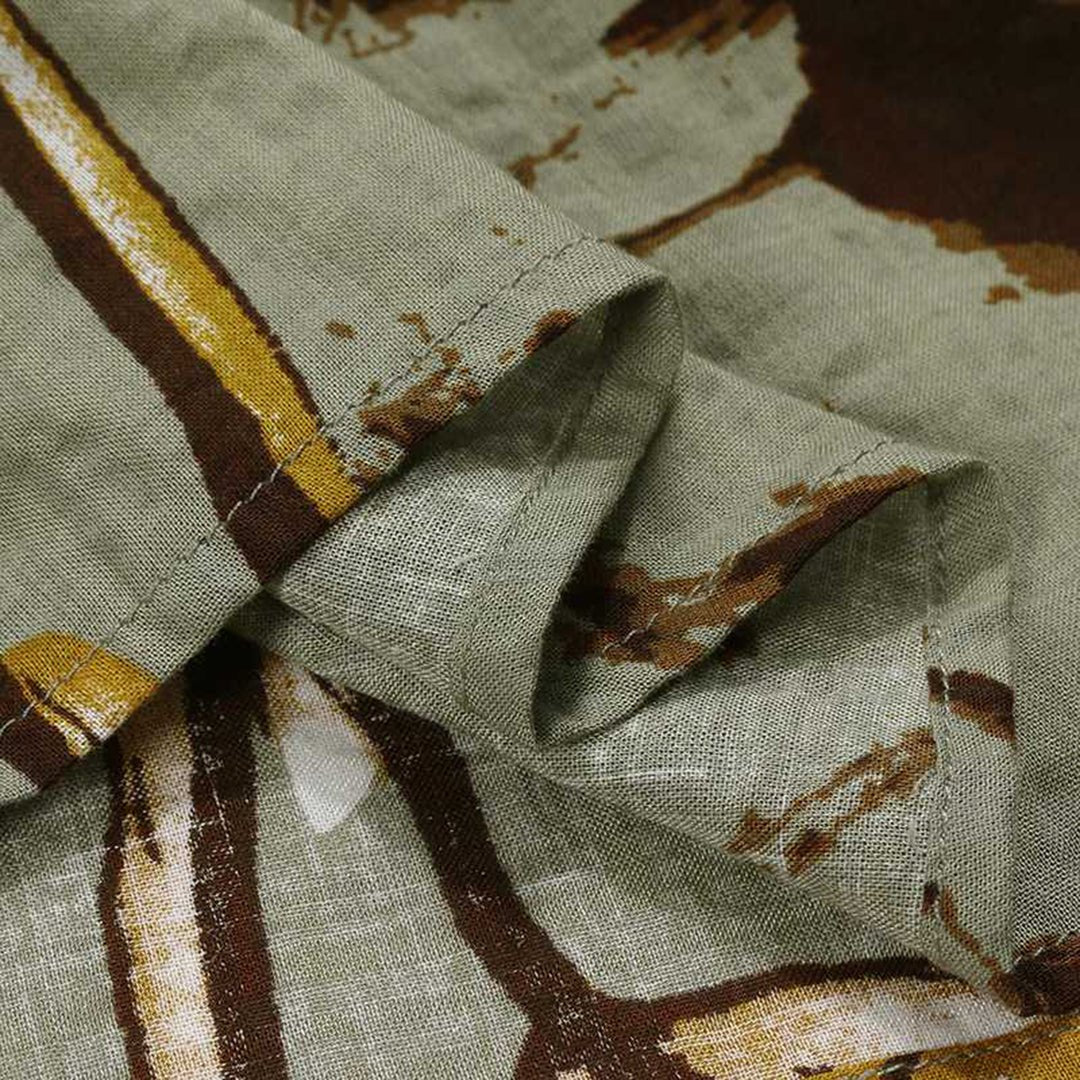 Fleur | Dames Losvallende Bloemenprint Maxi-jurk Korte Mouwen