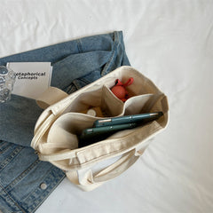 Nora | Dames Multifunctionele Canvas Tote Bag Verstelbare Schouderriem
