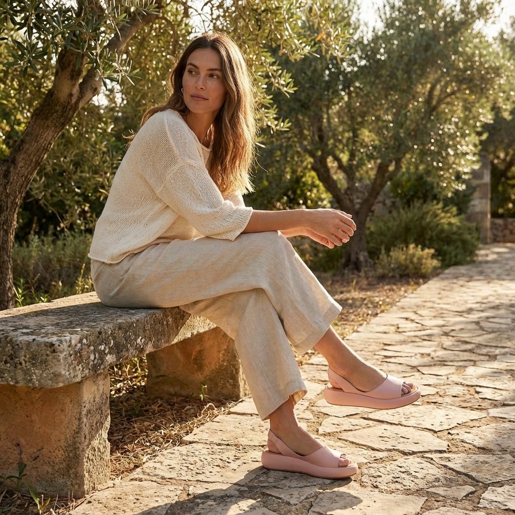 Femke | Dames Open-Teen Slingback Sleehak Sandalen