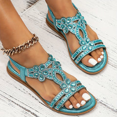 Elin | Dames Orthopedische Boho Strass Zomer Sandalen