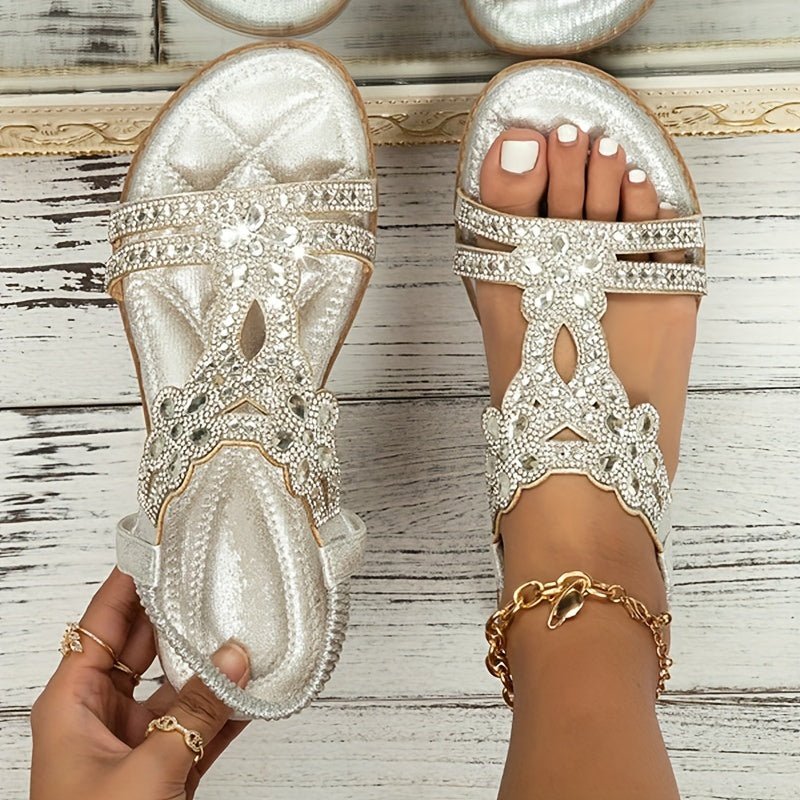 Elin | Dames Orthopedische Boho Strass Zomer Sandalen