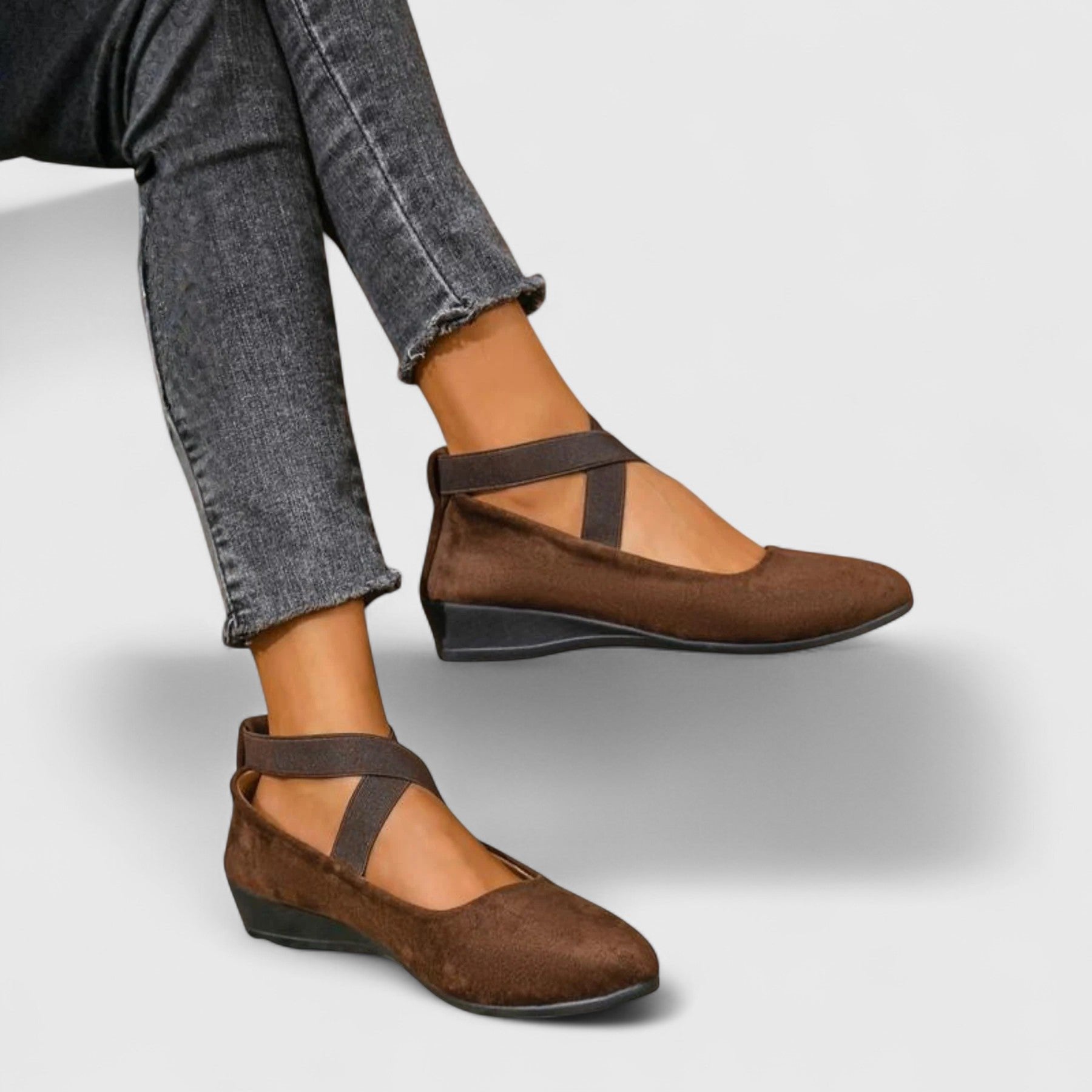 Yara | Dames Orthopedische Elastische Instap Ballerina's