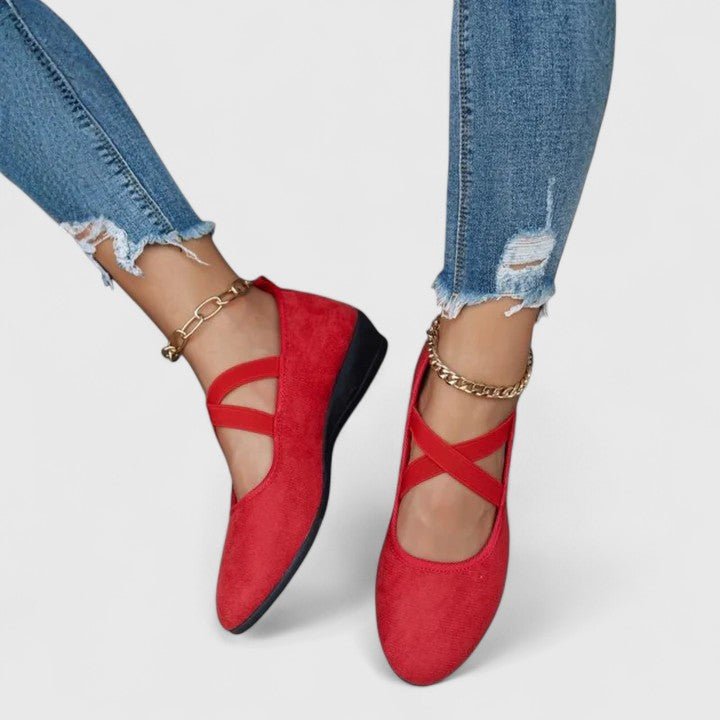 Yara | Dames Orthopedische Elastische Instap Ballerina's
