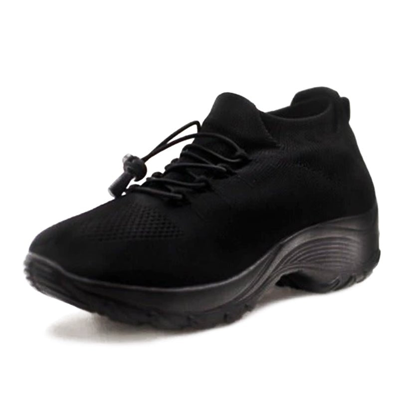 Eva | Dames Orthopedische Gedempt Vetersluiting Platform Sneakers