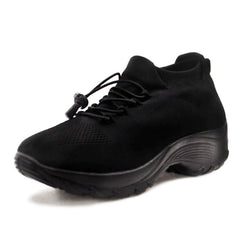 Eva | Dames Orthopedische Gedempt Vetersluiting Platform Sneakers