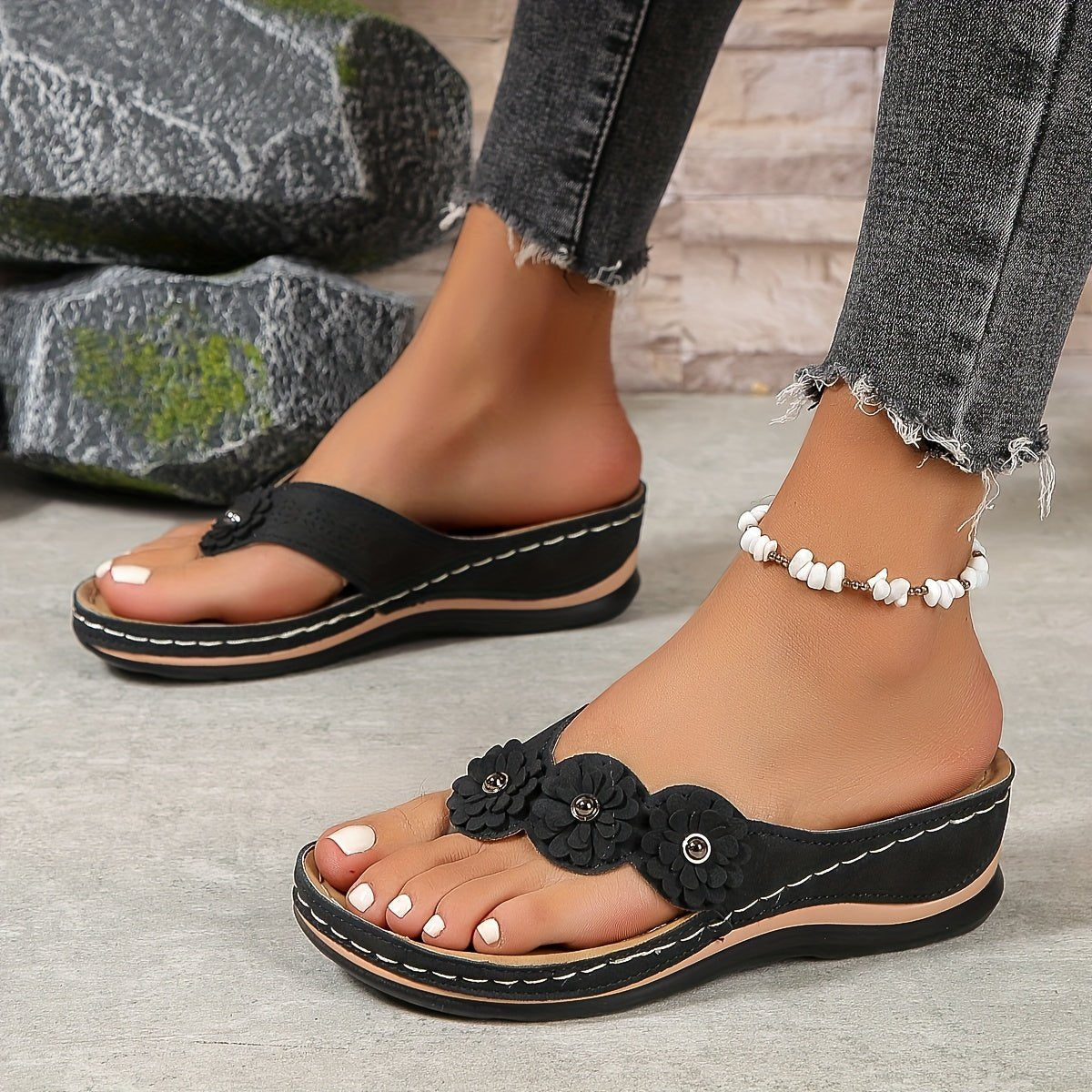 Lisa | Dames Orthopedische Instap Zomer Sandalen
