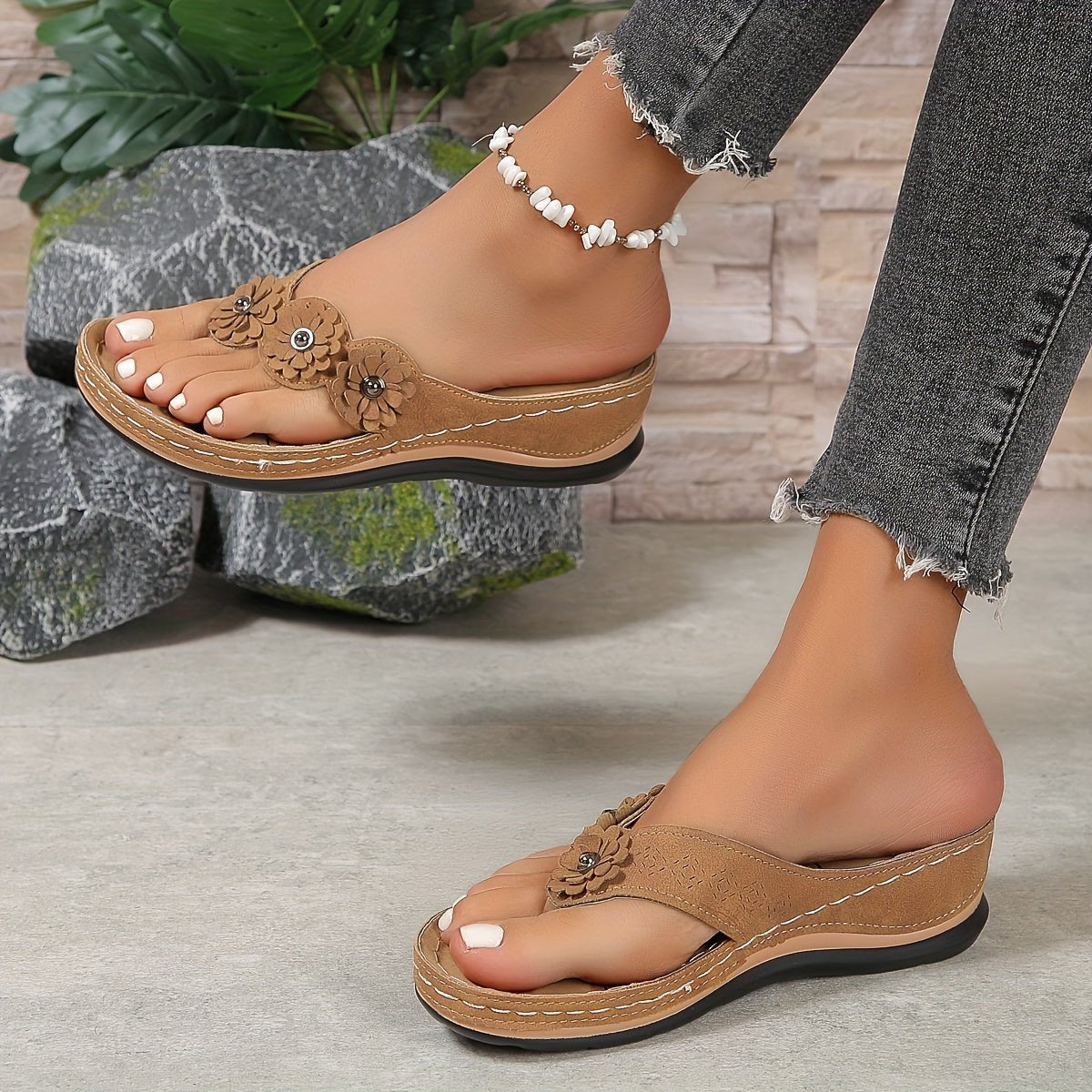Lisa | Dames Orthopedische Instap Zomer Sandalen